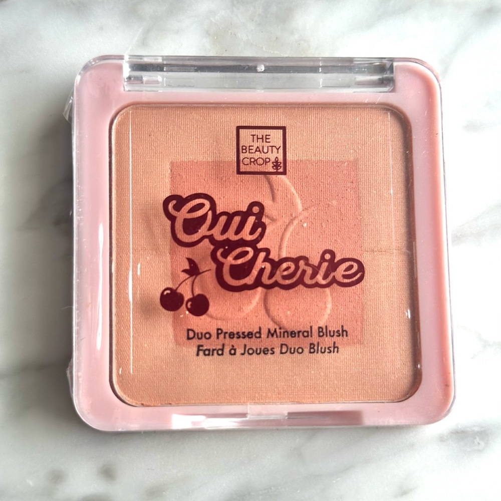 COPY - The Beauty Crop Oui Cherie Duo Pressed Mineral Blush in Peach Paris